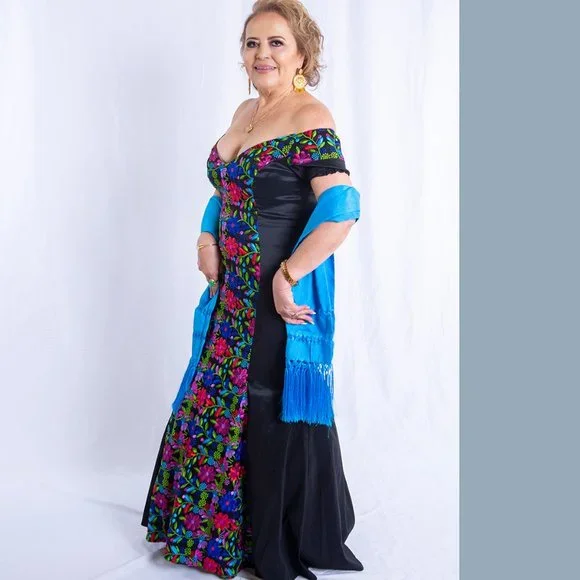 Mexican Dress | Color: Black | Size: Xs | Costurera's Closet